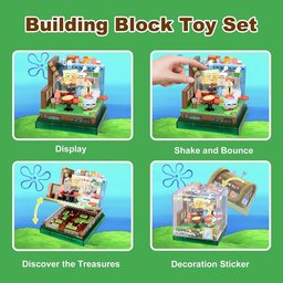 مطعم مستر سلطع مع صندوق عرض أكريليك SpongeBob Krusty Krab Restaurant with Acrylic Display Box