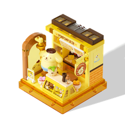 مكعبات بومبومبورين – متجر الحلويات Pompompurin Dessert Shop Building Blocks
