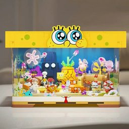 حوض سبونج بوب – مدينة قاع الهامور داخل صندوق عرض SpongeBob Aquarium - Bikini Bottom in a Display Box
