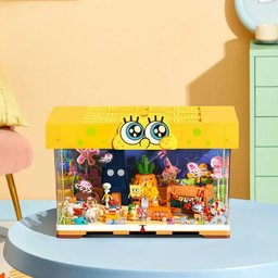 حوض سبونج بوب – مدينة قاع الهامور داخل صندوق عرض SpongeBob Aquarium - Bikini Bottom in a Display Box