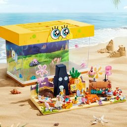 حوض سبونج بوب – مدينة قاع الهامور داخل صندوق عرض SpongeBob Aquarium - Bikini Bottom in a Display Box