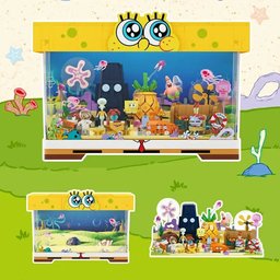 حوض سبونج بوب – مدينة قاع الهامور داخل صندوق عرض SpongeBob Aquarium - Bikini Bottom in a Display Box
