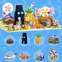 حوض سبونج بوب – مدينة قاع الهامور داخل صندوق عرض SpongeBob Aquarium - Bikini Bottom in a Display Box