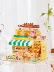 بازل ثلاثي الأبعاد لمتجر الدب اللطيف Butterbear Shop 3D Puzzle