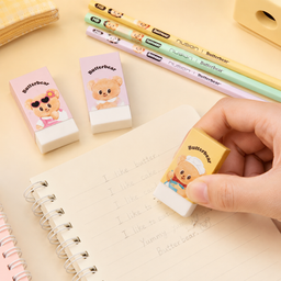 طقم 10 أقلام رصاص وممحاتين بتصميم الدب اللطيف 10 Pencils with 2 Cute Bear Erasers