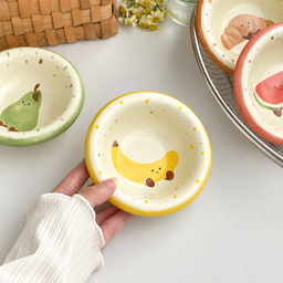 وعاء سيراميك صغير بتصاميم لطيفة – 11.4 سم Small Ceramic Bowl with Cute Designs – 11.4 cm