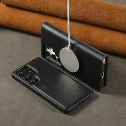 كفر دفتري ماك سيف قابل للفصل مع محفظة لجهاز سامسونج جالكسي S23 الترا Dekker Samsung Galaxy S23 Ultra Case