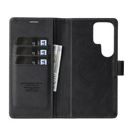كفر دفتري ماك سيف قابل للفصل مع محفظة لجهاز سامسونج جالكسي S23 الترا Dekker Samsung Galaxy S23 Ultra Case