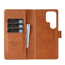 كفر دفتري ماك سيف قابل للفصل مع محفظة لجهاز سامسونج جالكسي S23 الترا Dekker Samsung Galaxy S23 Ultra Case
