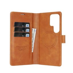 كفر دفتري ماك سيف قابل للفصل مع محفظة لجهاز سامسونج جالكسي S23 الترا Dekker Samsung Galaxy S23 Ultra Case