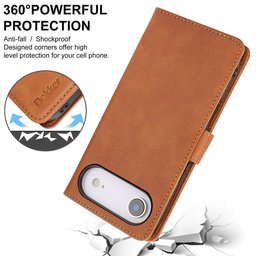 كفر دفتري ماك سيف قابل للفصل مع محفظة لجهاز ايفون 17 اير Dekker Case iPhone 17 Air