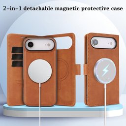 كفر دفتري ماك سيف قابل للفصل مع محفظة لجهاز ايفون 17 اير Dekker Case iPhone 17 Air