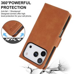 كفر دفتري ماك سيف قابل للفصل مع محفظة لجهاز ايفون 17 برو ماكس Dekker Case iPhone 17 Pro Max