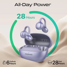 سماعة Promate AudioFit لاسلكية مفتوحة الأذن مع IntelliTouch Promate AudioFit IntelliTouch Earbuds