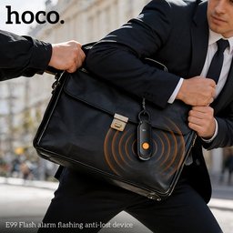 جهاز تعقب HOCO E99 لمنع الفقدان للحقائب مع إنذار 120dB وإضاءة طوارئ يدعم Apple Find My HOCO E99 120DB Apple Find My Tracker