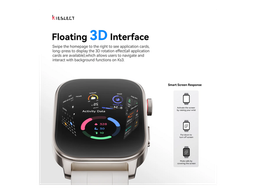 ساعة ذكية Kieslect KS3 Elite بشاشة AMOLED منحنية 2.1 بوصة مع مكالمات Bluetooth ومقاومة ماء 5ATM Kieslect KS3 Elite AMOLED 2.1-INCH Bluetooth 5ATM Smart Watch