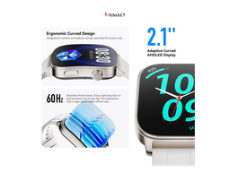 ساعة ذكية Kieslect KS3 Elite بشاشة AMOLED منحنية 2.1 بوصة مع مكالمات Bluetooth ومقاومة ماء 5ATM Kieslect KS3 Elite AMOLED 2.1-INCH Bluetooth 5ATM Smart Watch