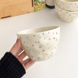 وعاء سيراميك كبير بتصاميم لطيفة – 580 مل Large Ceramic Bowl with Cute Designs – 580 ml