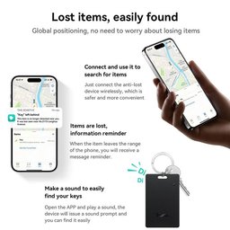 جهاز تعقب hoco E102 بطاقة ذكية رفيعة للمحفظة يعمل مع ايفون واندرويد - Apple Find My و Google Find My Device hoco E102 iPhone Apple Find My Google Find My Device Tracker