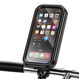 حامل موبايل hoco H95 للدراجة الهوائية والنارية مقاوم للماء IPX4 بحافظة مغلقة وشاشة لمس شفافة hoco H95 Bendito Bike Holder