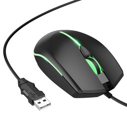 ماوس Gaming سلكي hoco GM37 Wonderful بدقة 2400 DPI و4 أزرار وإضاءة متعددة الألوان hoco Gaming GM37 Wonderful 2400 DPI 4 Mouse