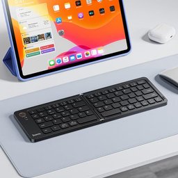 كيبورد لاسلكي قابل للطي hoco GM71 Proficient بلوتوث 5.2 بـ67 مفتاح صامت hoco GM71 Proficient Folding Keyboard