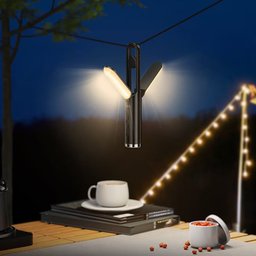 مصباح تخييم hoco HX13 متعدد الوظائف 160Lm بألواح قابلة للطي وكشاف SOS وبطارية 1200mAh hoco HX13 Camping Lamp 1200mAh Battery