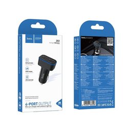 شاحن سيارة hoco Z63 Barry بأربعة منافذ 2 × USB-A و2 × Type-C hoco Z63 Barry Car Charger