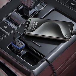 شاحن سيارة hoco Z63 Barry بأربعة منافذ 2 × USB-A و2 × Type-C hoco Z63 Barry Car Charger
