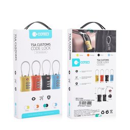 قفل حقيبة سفر COTECi برقم سري 3 أرقام معتمد TSA من سبائك الزنك COTECi Luggage Lock TSA Accessory