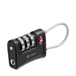 قفل حقيبة سفر COTECi برقم سري 3 أرقام معتمد TSA من سبائك الزنك COTECi Luggage Lock TSA Accessory