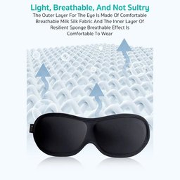 غطاء عين للنوم COTECi ثلاثي الأبعاد حاجب للضوء بالكامل COTECi 3D Blackout Sleeping Mask Accessory