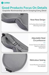 غطاء عين للنوم COTECi OT-011 Arctic ثلاثي الأبعاد حاجب للضوء جودة فاخرة COTECi OT-011 Sleeping Eye Mask Accessory