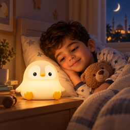 مصباح البطريق الليلي القابل للشحن Rechargeable Penguin Night Light