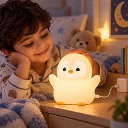 مصباح البطريق الليلي القابل للشحن Rechargeable Penguin Night Light