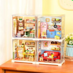 غرفة الطعام الزهرية – مجسم مصغّر Floral Dining Room Miniature