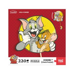 بازل ساعة توم وجيري – 220 قطعة Tom and Jerry Clock Puzzle - 220 Pieces