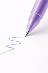 قلم جل بنفسجي دقيق – 0.5 ملم Purple Fine Tip Gel Pen - 0.5 mm