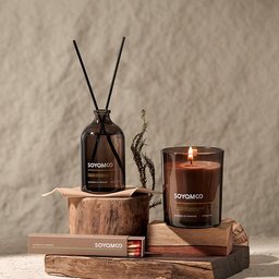 طقم عطور منزلية – شمعة ومعطر أعواد وبخور Home Fragrance Set - Candle, Reed Diffuser and Incense