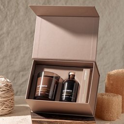 طقم عطور منزلية – شمعة ومعطر أعواد وبخور Home Fragrance Set - Candle, Reed Diffuser and Incense