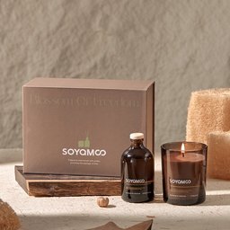 طقم عطور منزلية – شمعة ومعطر أعواد وبخور Home Fragrance Set - Candle, Reed Diffuser and Incense