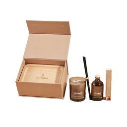 طقم عطور منزلية – شمعة ومعطر أعواد وبخور Home Fragrance Set - Candle, Reed Diffuser and Incense