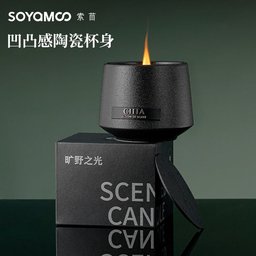 شمعة عطرية بفتيل خشبي Wooden Wick Scented Candle