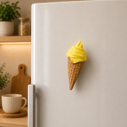 مغناطيس ثلاجة آيس كريم المانجو Mango Ice Cream Fridge Magnet