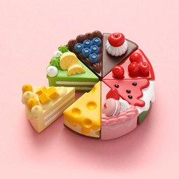 طقم مغناطيس ثلاجة الكيك والحلويات – 8 قطع Cake and Sweet Fridge Magnet Set - 8 Pieces