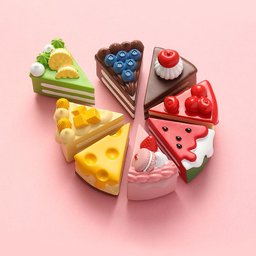 طقم مغناطيس ثلاجة الكيك والحلويات – 8 قطع Cake and Sweet Fridge Magnet Set - 8 Pieces