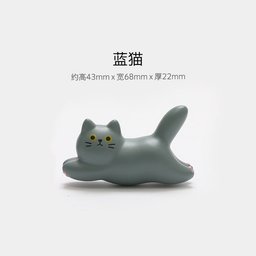 مغناطيس ثلاجة القط الرمادي Gray Cat Fridge Magnet