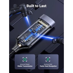 محول UGREEN من Type-C إلى HDMI بهيكل من الألومنيوم - دقة 4K وتردد 60 هرتز UGREEN Type-C to HDMI Aluminum Adapter- 4K/60HZ