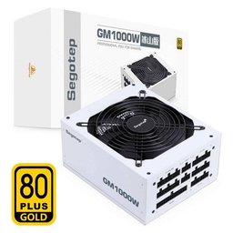وحدة تزويد الطاقة Segotep GM 1000W [وحدات نمطية] 80+ ذهبية (أبيض) pc