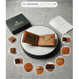 محفظة رجالية جلد طبيعي Men's genuine leather wallet